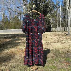 Rachel Comey for Target Watercolor Floral Renaissance Midi Dress